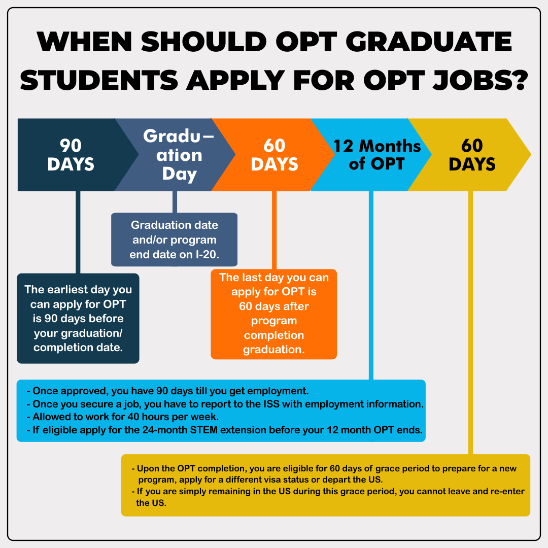 United OPT - When Should OPT Graduate Students Apply for OPT Jobs 